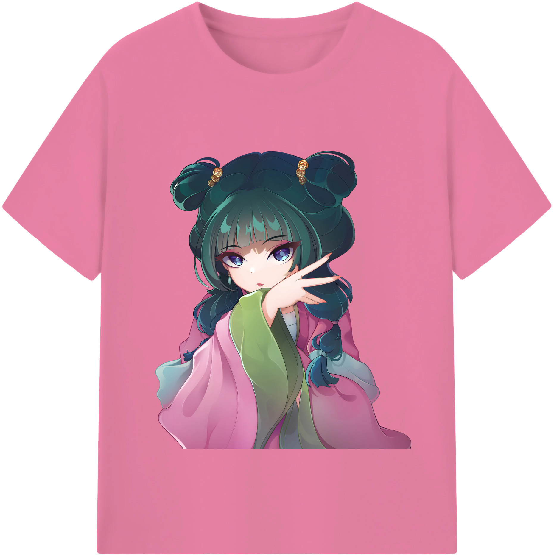 （画像用） 薬屋のひとりごと The Apothecary Diaries 綿100％半袖Tシャツ（フロントプリント）